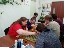 В Унечской МО ВОС состоялась очередная встреча участников шахматно - шашечного клуба "Преимущество"