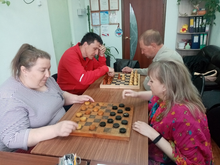 В Унечской МО ВОС состоялась встреча участников шахматно - шашечного клуба "Преимущество"