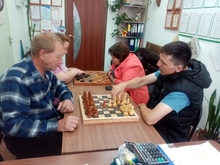 В Унечской МО ВОС состоялась очередная встреча участников шахматно - шашечного клуба "Преодоление"
